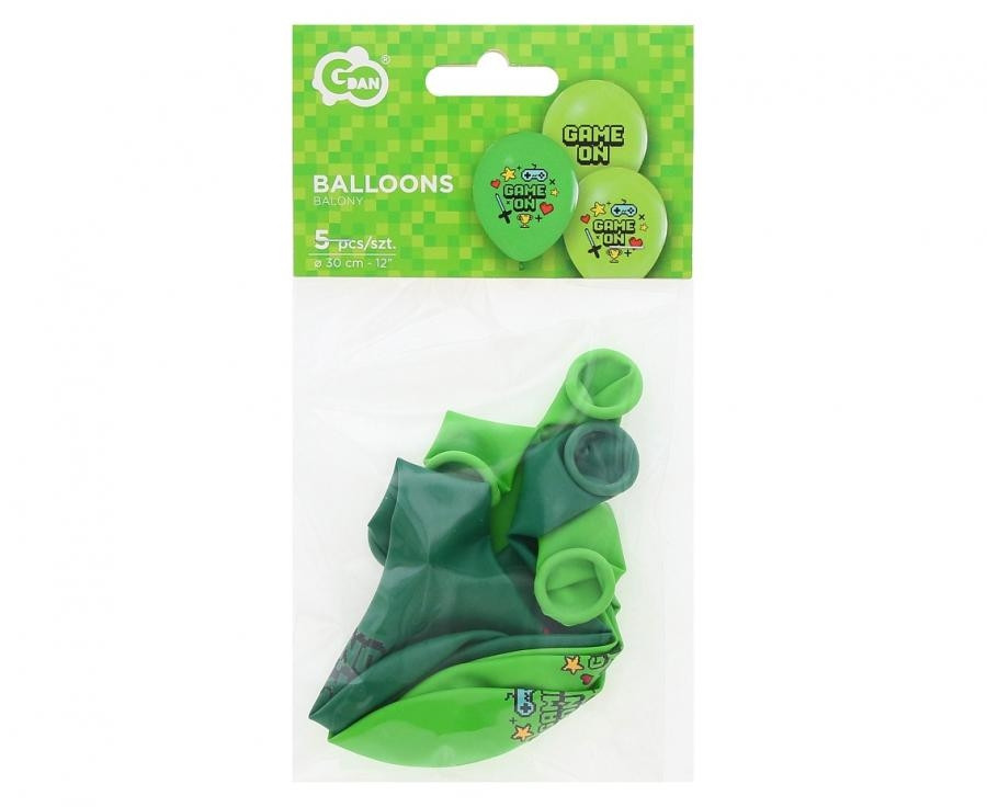 Balony Game On 12" 5szt GoDan